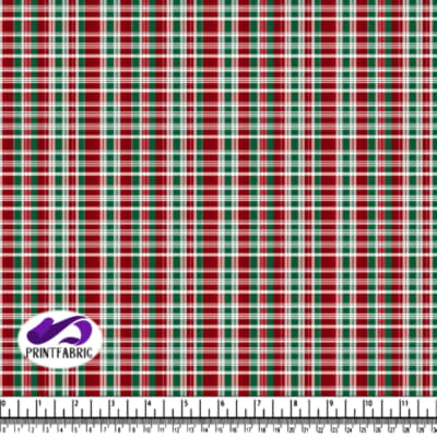 Christmas Plaid Fabric Pattern