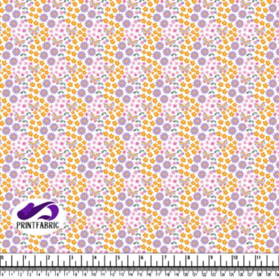 Motif groovy avec fleurs et papillons dans des couleurs pastel