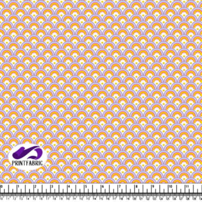 Groovy Pattern with rainbow in cool pastel colors