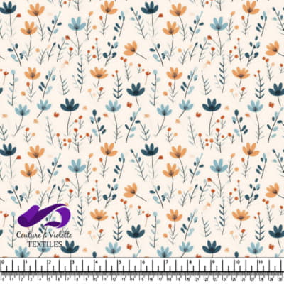 Motif Floral Coloré pour la Décoration Intérieure