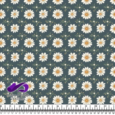 White and Yellow Daisy Pattern