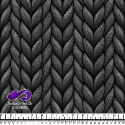 Texture tricotée noire