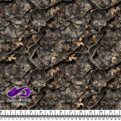 Branches d'arbre réalistes et feuilles sèches