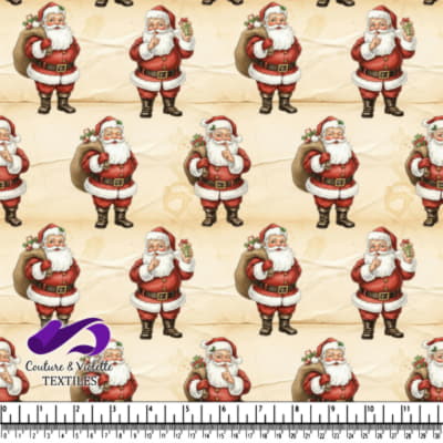 Vintage style Santa Claus illustrations