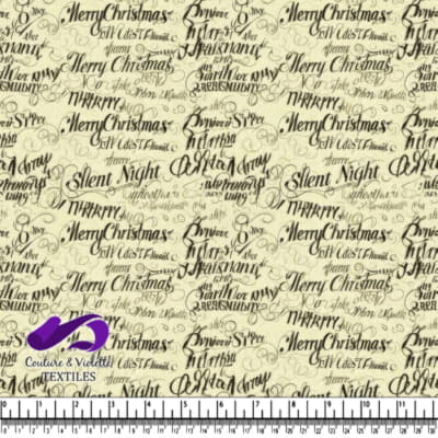 Vintage style Christmas themed text pattern