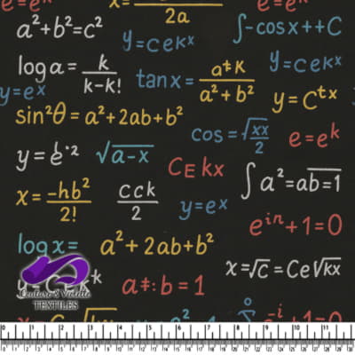 Formules et équations mathématiques colorées