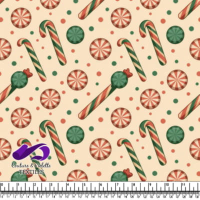 Bonbons de Noël et cannes en sucre : une fête festive