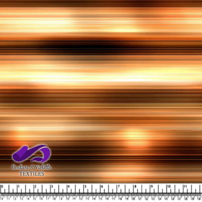 Motif abstrait rayé horizontal en cuivre et bronze avec des reflets lumineux