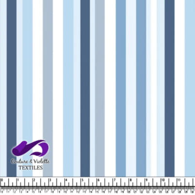 Blue and white vertical striped