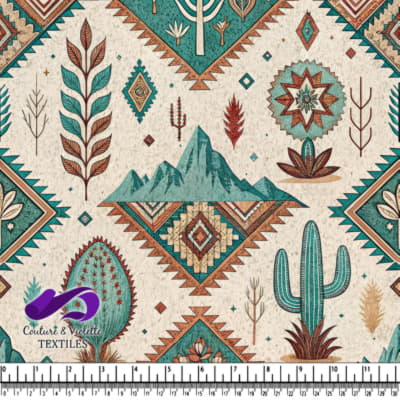 Cactus et formes géométriques des montagnes du Sud-Ouest