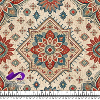 Motif géométrique floral vintage