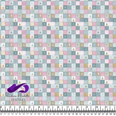 Motifs de Sapin de Noël en Patchwork