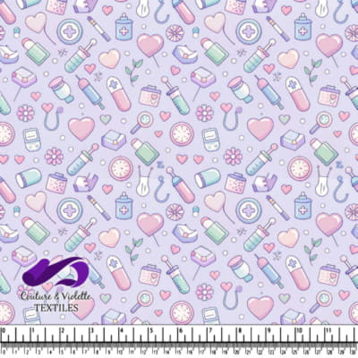 Cute Pastel Medical and Healthcare Pattern Design