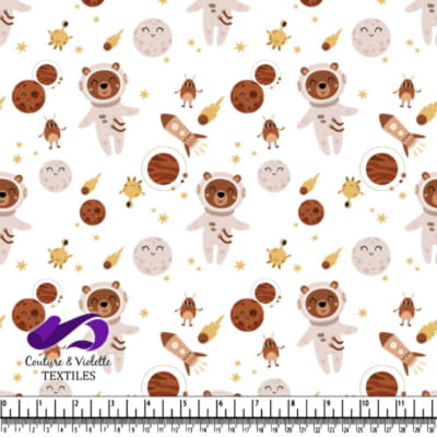 Space Bears and Planets Cute Kids Pattern