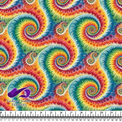 Colorful Spiraling Abstract Pattern