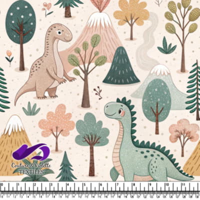 Cute Dinosaur Forest Adventure Pattern