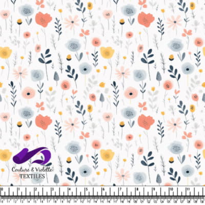 Delicate Pastel Floral Pattern Design