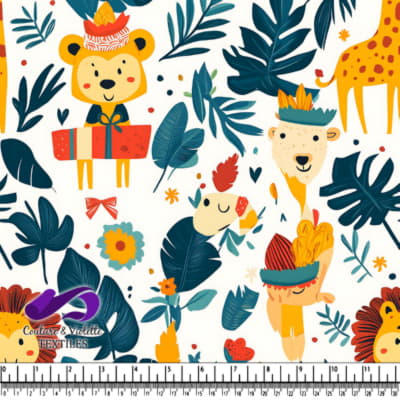 Cute Jungle Animals Pattern