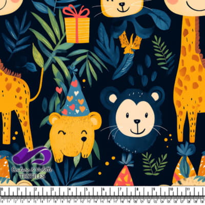 Jungle Animals Birthday Celebration Pattern