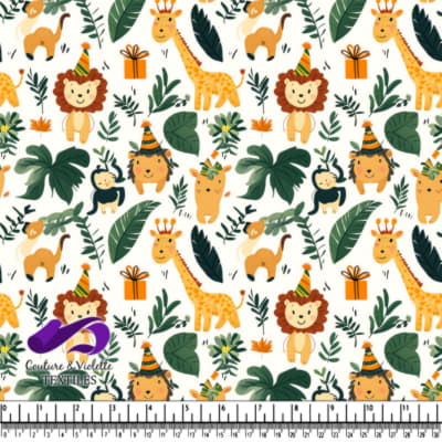 Cute Safari Animal Party Pattern