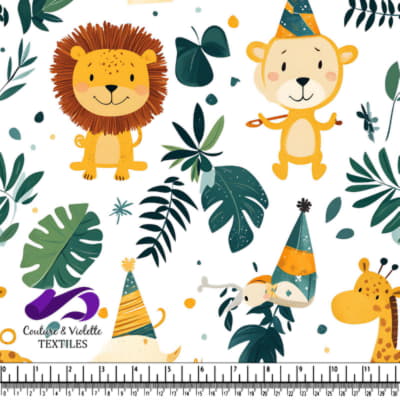Cute Jungle Animals Party Pattern