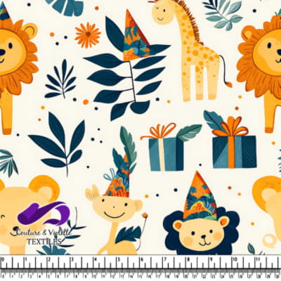 Cute Safari animal party pattern