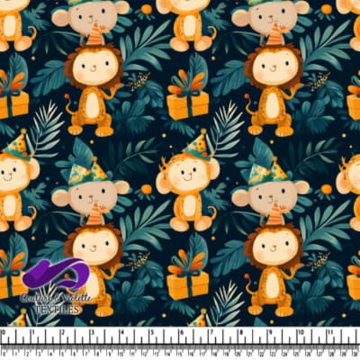 Cute Jungle Animals Party Pattern