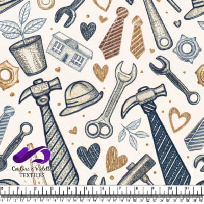 Motif Outils et Accessoires de Travail