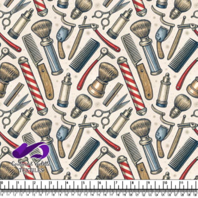 Motif d'Outils de Barbier Classiques