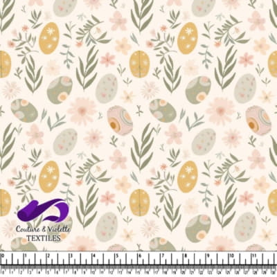 Spring Floral Easter Egg Pattern