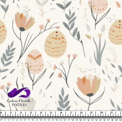 Soft Floral Easter Egg Pattern