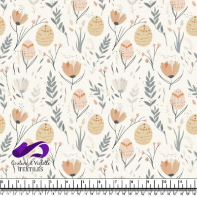 Soft Floral Easter Egg Pattern