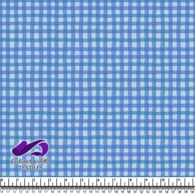 Tissu Vichy Bleu et Blanc