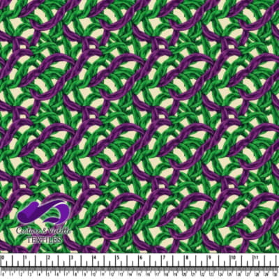 Motif Tissé Coloré en Chaînes