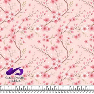 Motif de Fleurs de Cerisier Roses Délicates