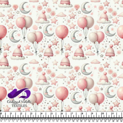 Motif Rêveur de Lune et de Ballons