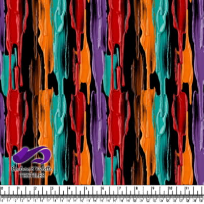 Vibrant Abstract Paint Drips Design