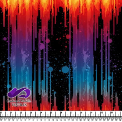 Vibrant Gradient Vertical Stripes Design