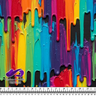 Melting Rainbow Paint Texture