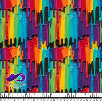 Melting Rainbow Paint Texture