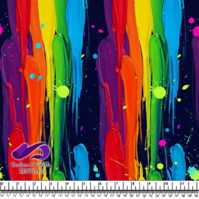 Vibrant Colorful Paint Splatter Design
