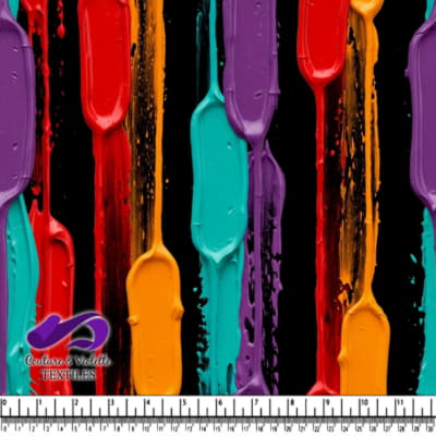 Abstract Vertical Paint Streaks Pattern