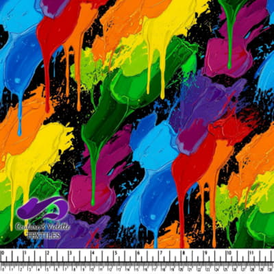 Vibrant Rainbow Paint Strokes
