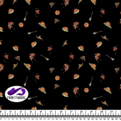 Halloween - Jolies Citrouilles sur Fond Noir