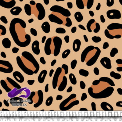 Texture animale - Guépard dans les couleurs désert, noir et crème tomate