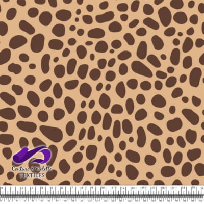 Texture animale - Dalmatien en marron et brume du désert