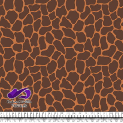Texture animale - Girafe en crème tomate et marron