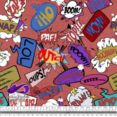 Comic book - Bulles de Dialogue LOL sur Fond Rouge