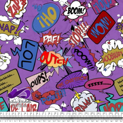 Comic book - Bulles de Dialogue LOL sur Fond Violet