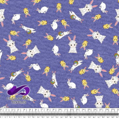 Easter - Cute ferrets with friends on very peri background